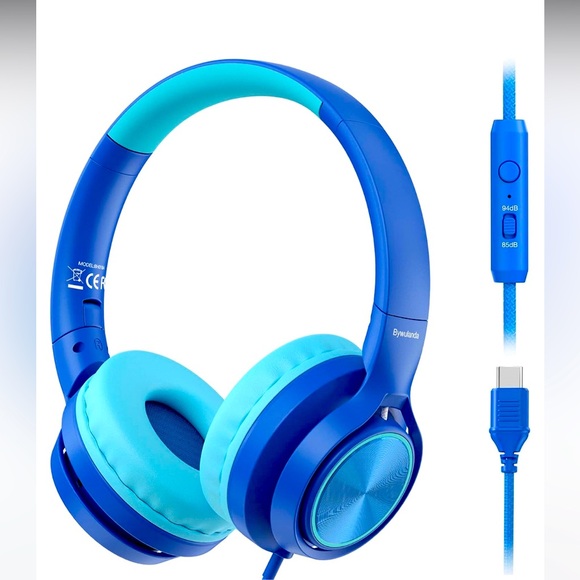 Other - Blue Wired Headphones